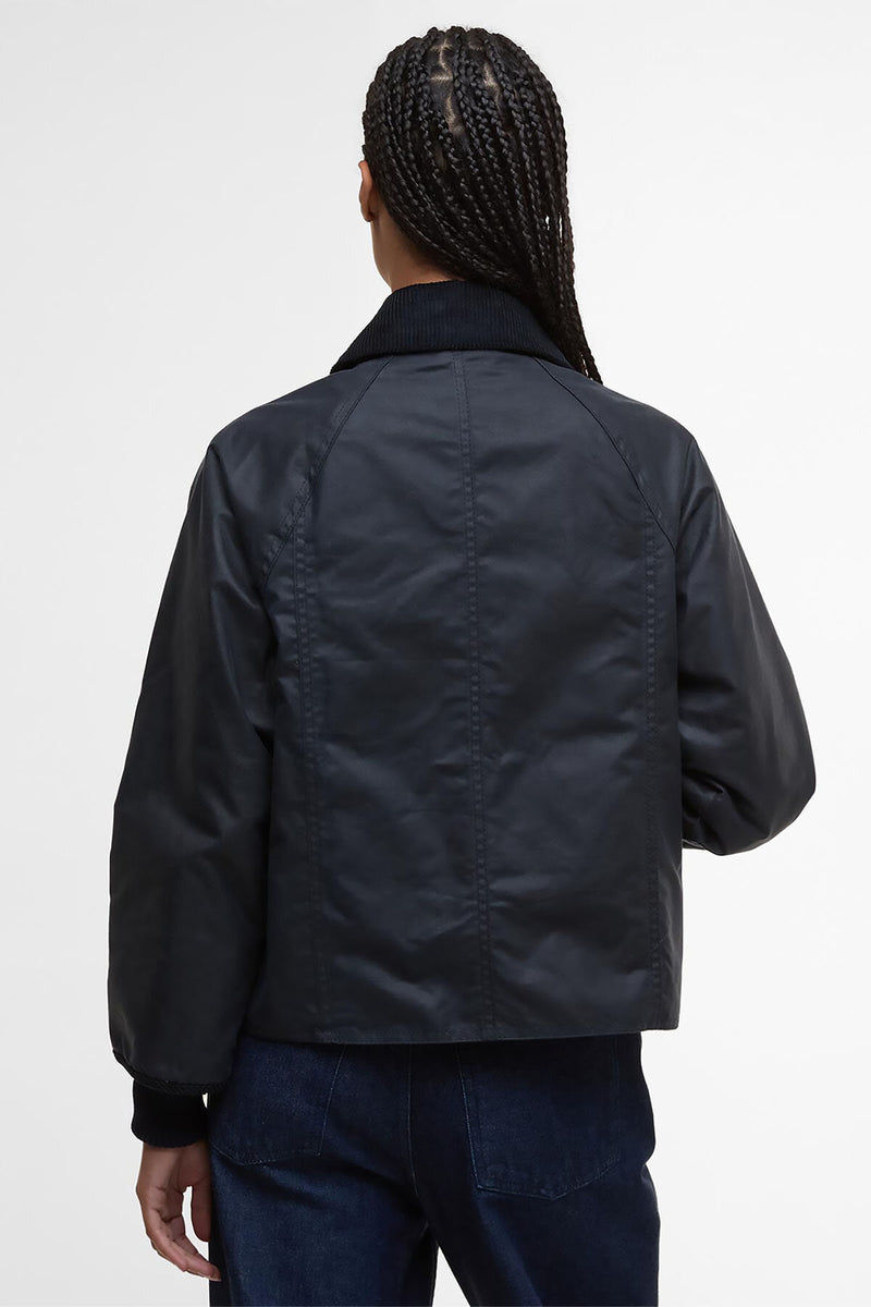 Giacca cerata Beadnell dal taglio crop