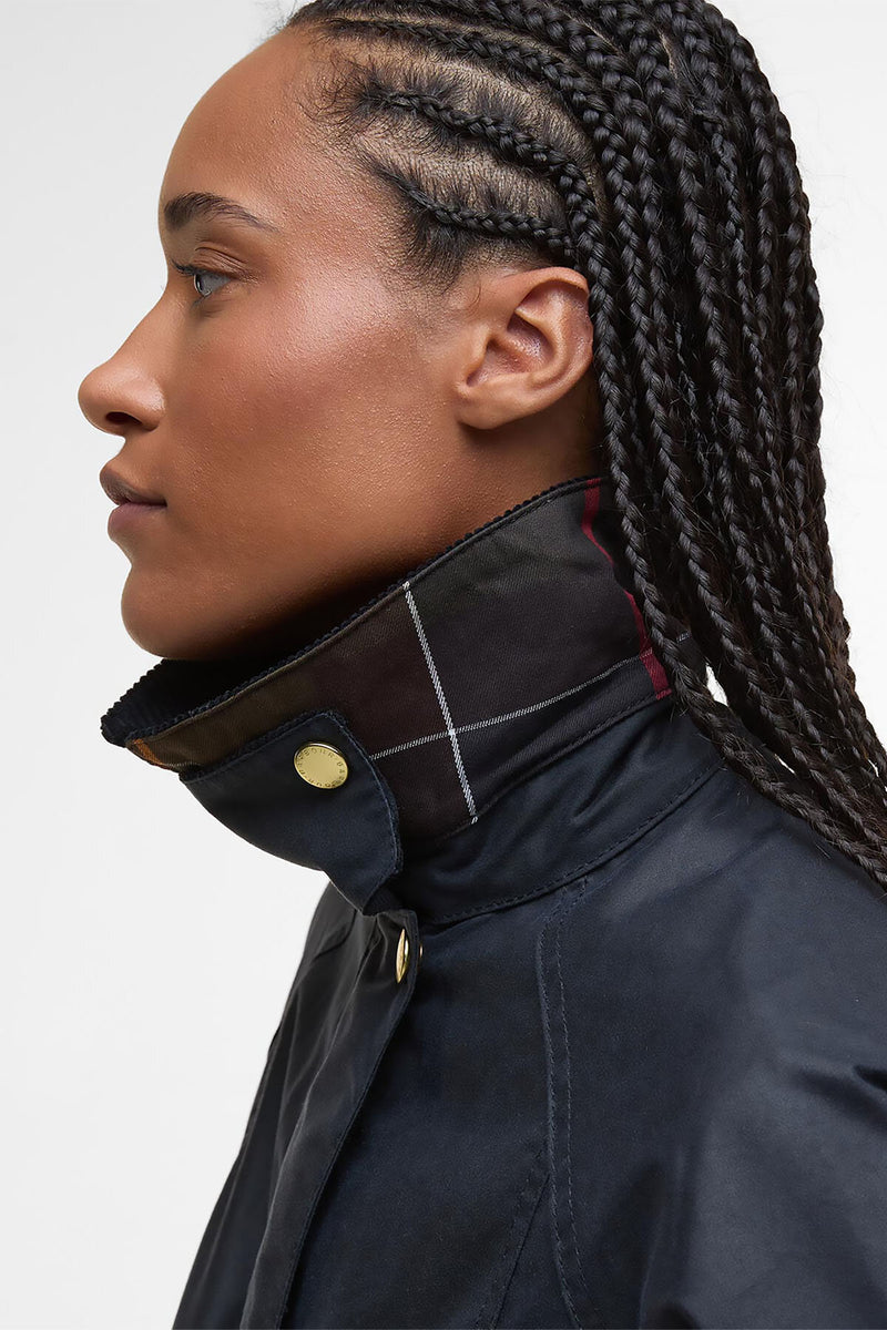 Giacca cerata Beadnell dal taglio crop