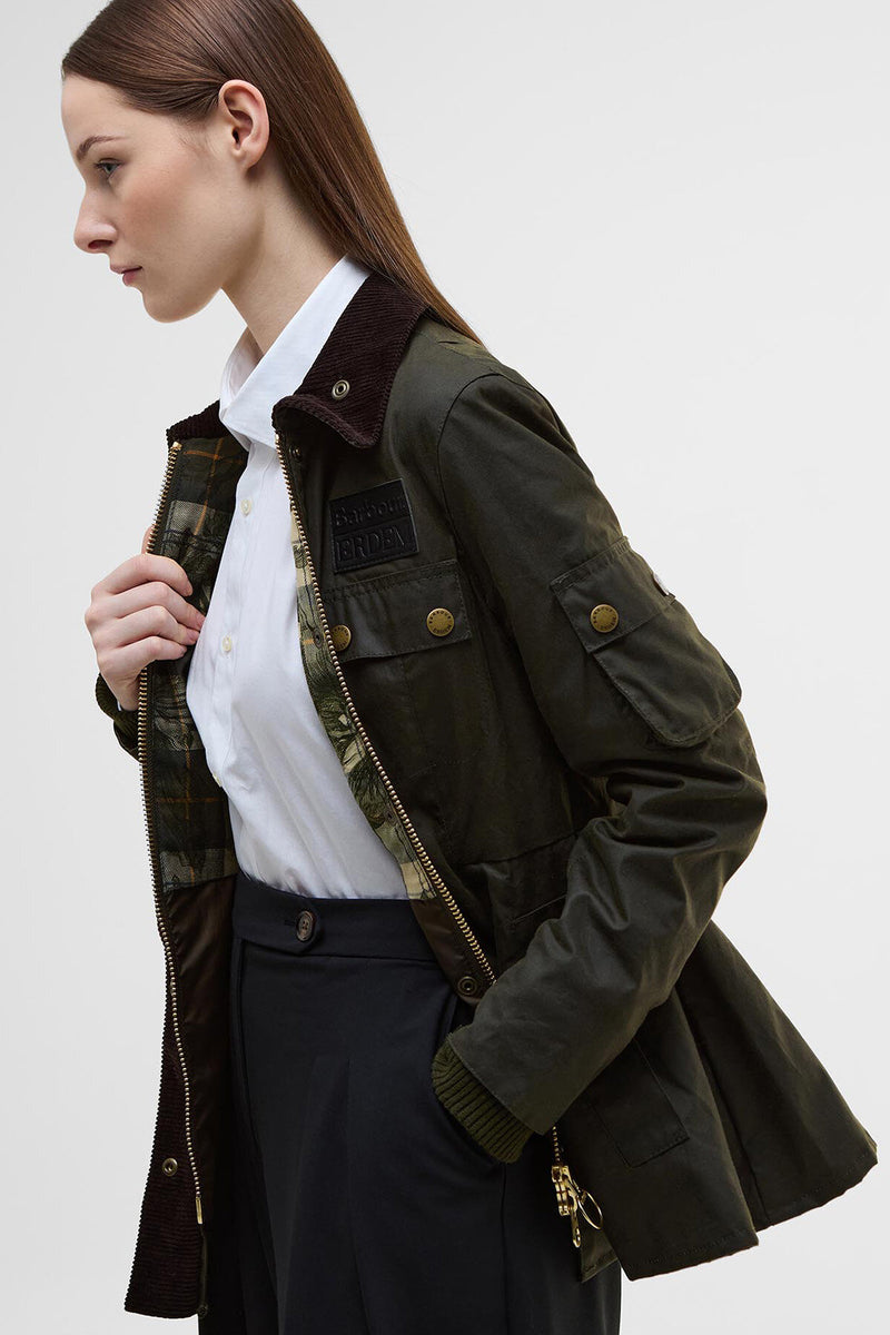 Barbour x ERDEM Constance Waxed Jacket