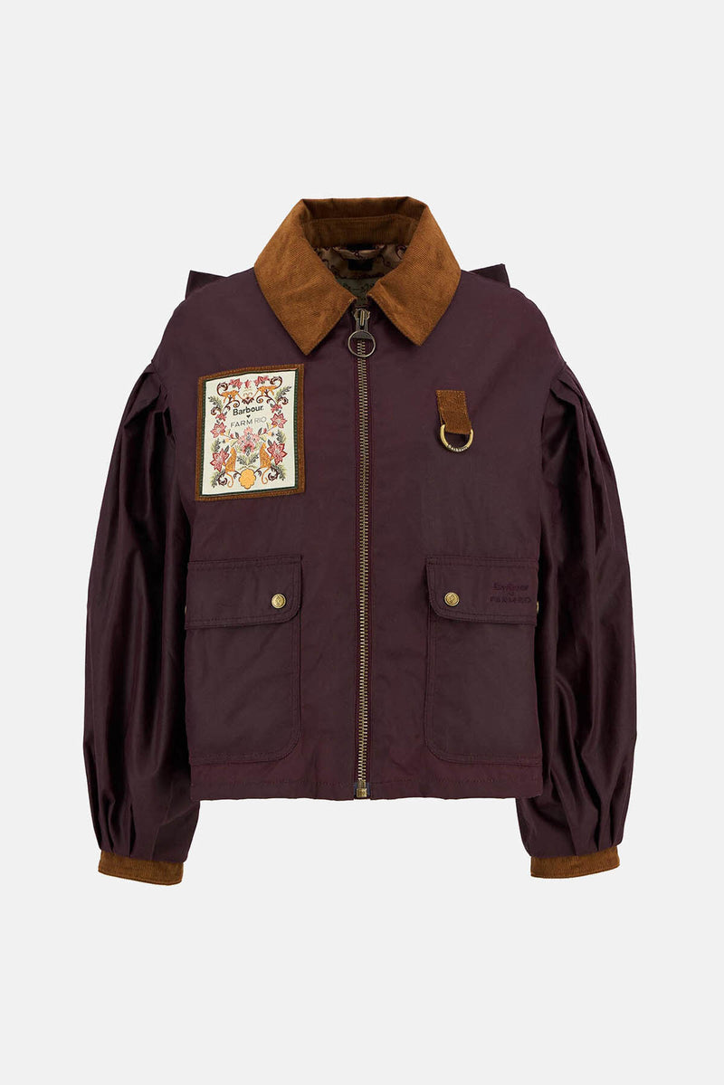 Giacca cerata Thais Barbour x FARM Rio