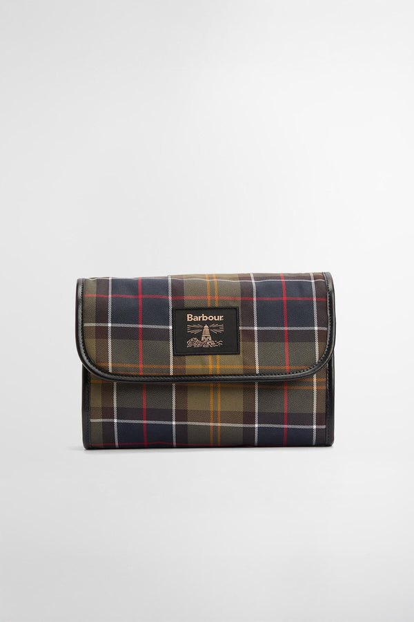 Astuccio da bagno da appendere in tartan