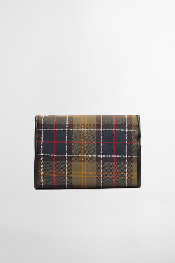 Astuccio da bagno da appendere in tartan