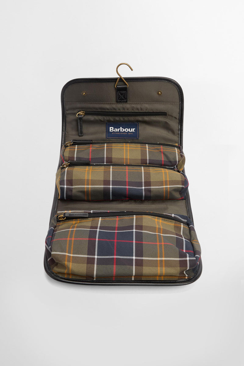 Astuccio da bagno da appendere in tartan