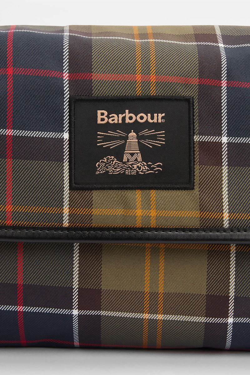 Astuccio da bagno da appendere in tartan