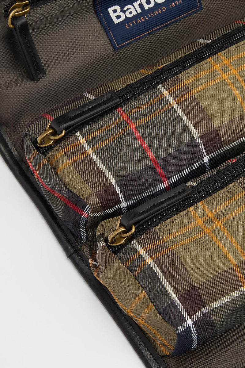 Astuccio da bagno da appendere in tartan