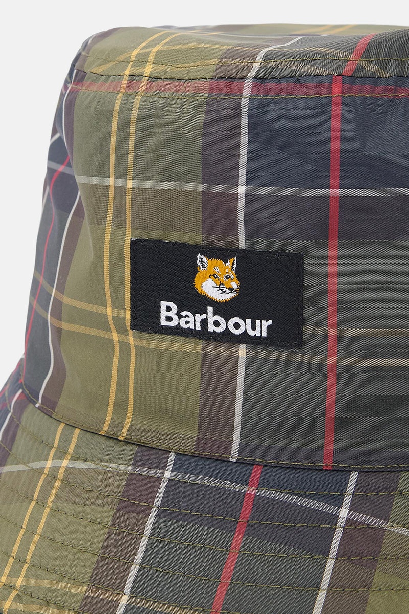 Cappello da pescatore reversibile Barbour x Maison Kitsuné