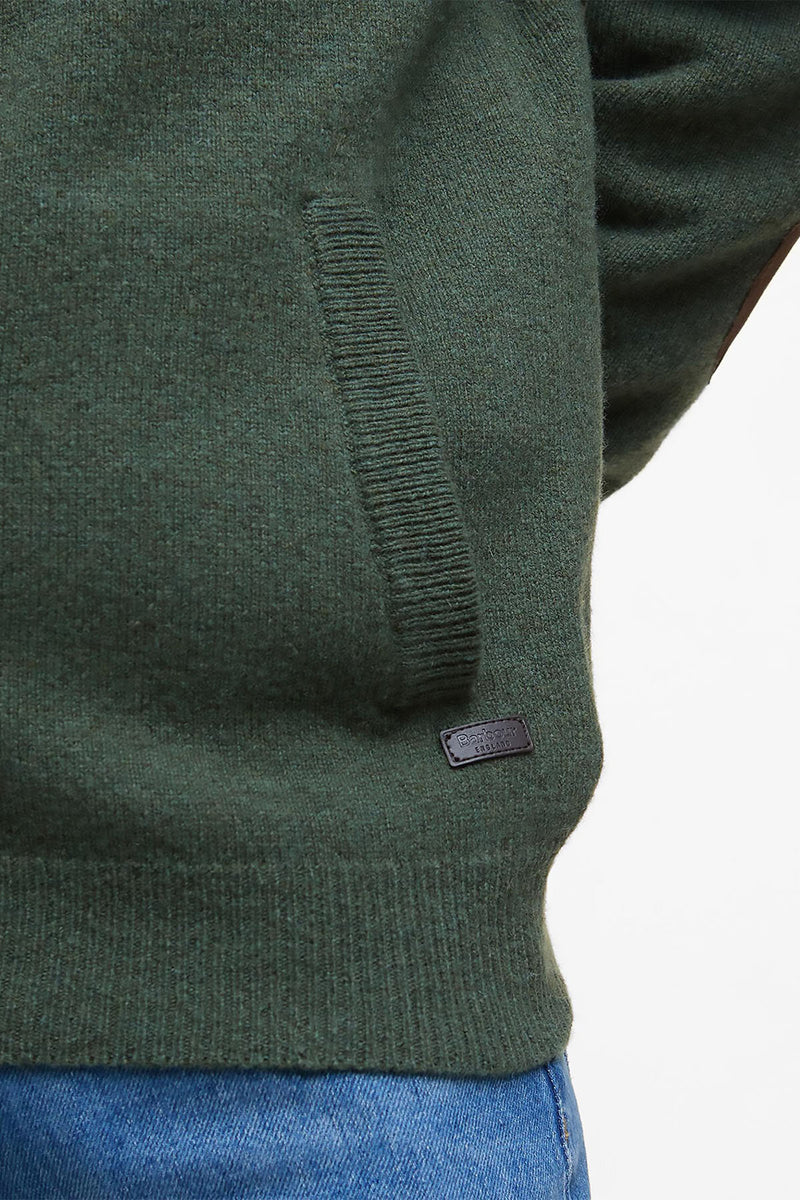 Cardigan Essential con toppe e zip