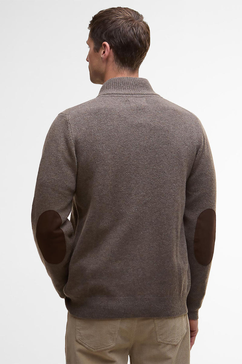 Cardigan Essential con toppe e zip