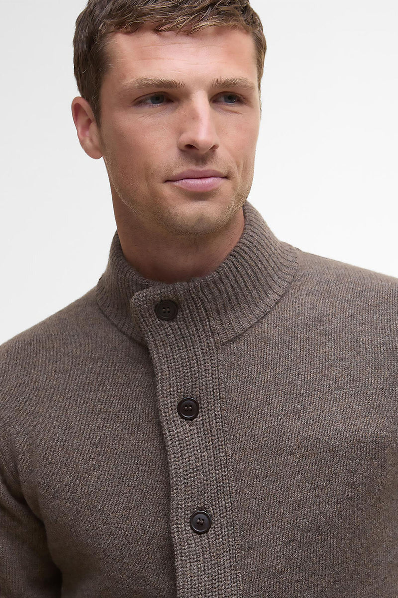 Cardigan Essential con toppe e zip