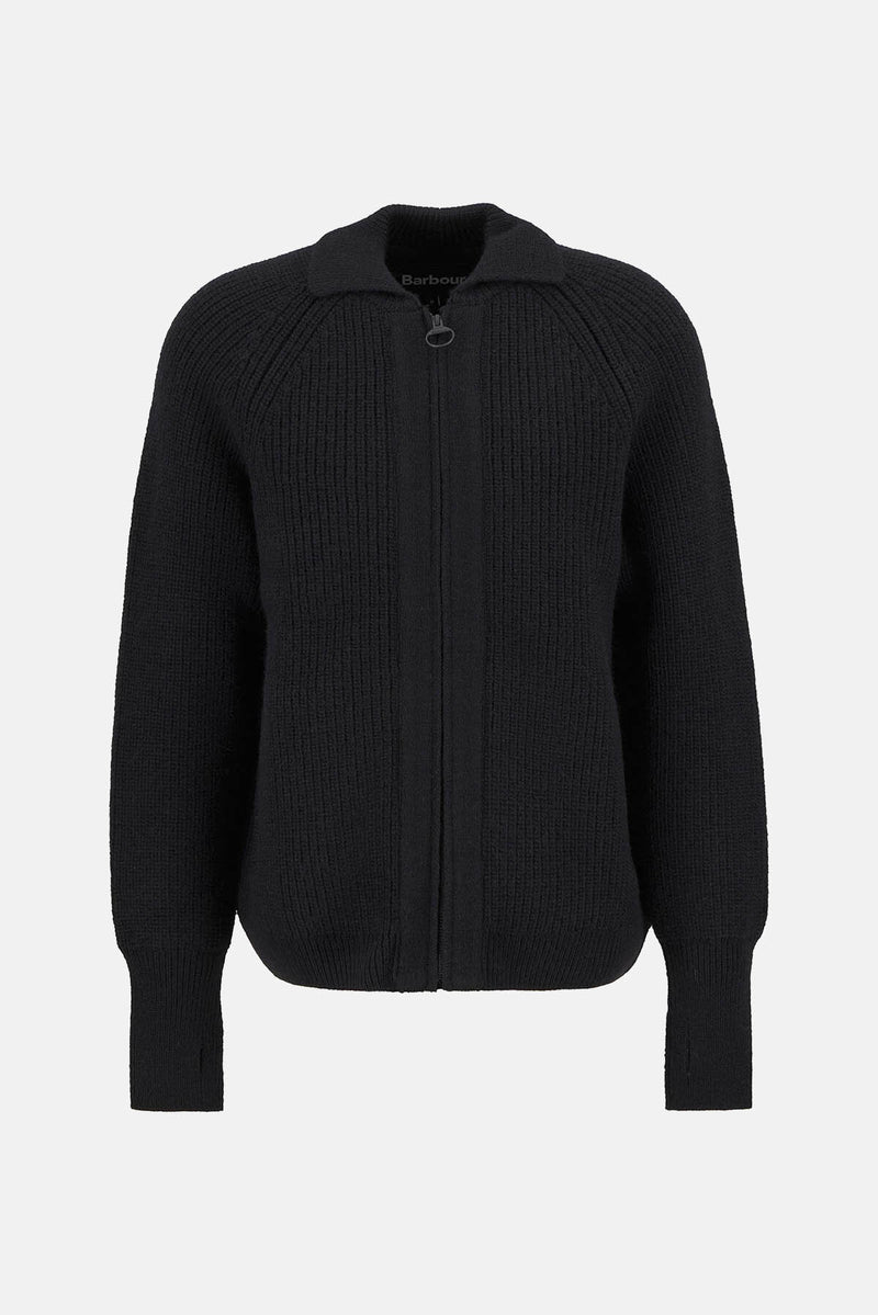 Cardigan lavorato con chiusura a zip Garthman Barbour