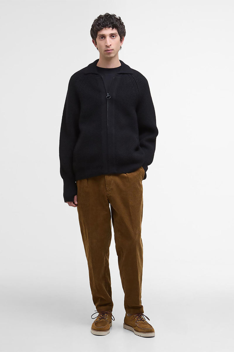 Cardigan lavorato con chiusura a zip Garthman Barbour