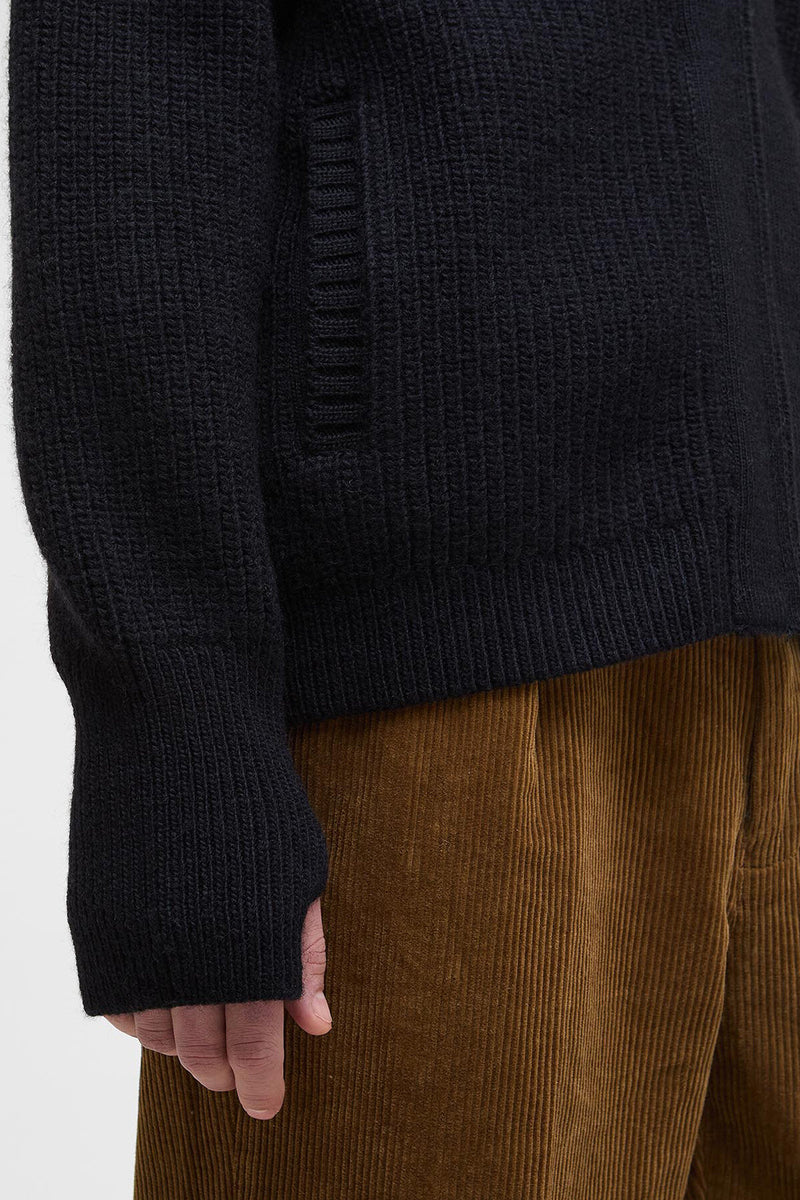 Cardigan lavorato con chiusura a zip Garthman Barbour