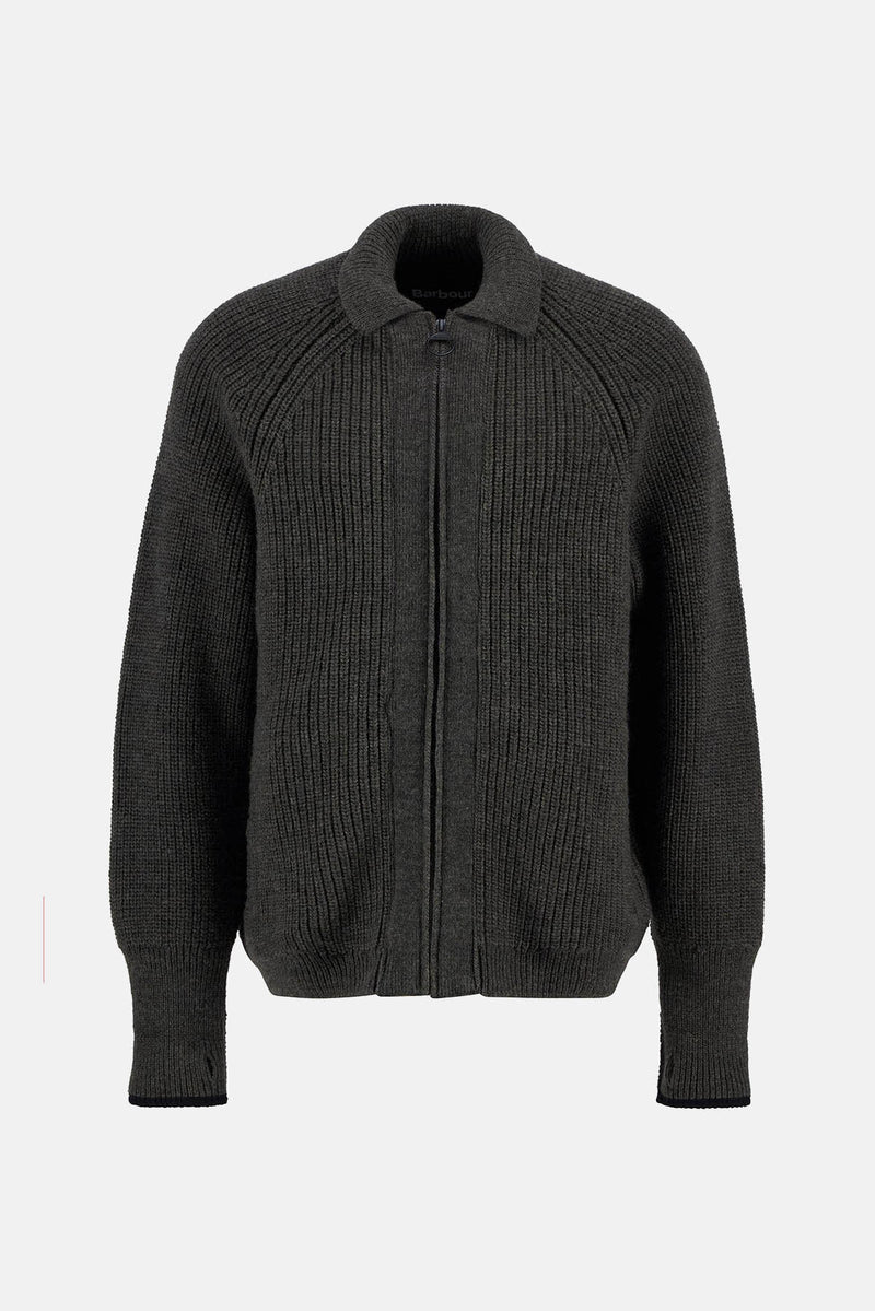 Cardigan lavorato con chiusura a zip Garthman Barbour