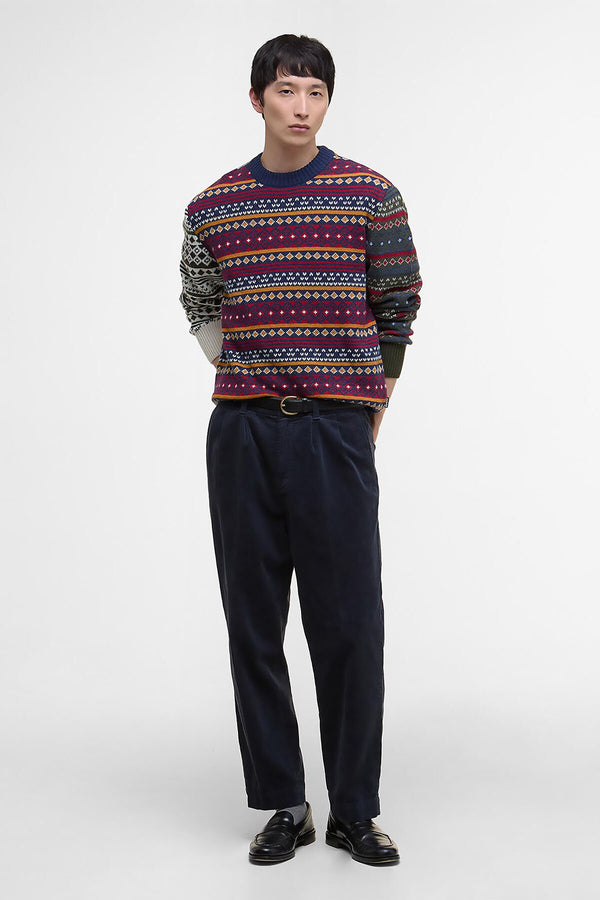 Maglione girocollo Patchwork Fair Isle Barbour