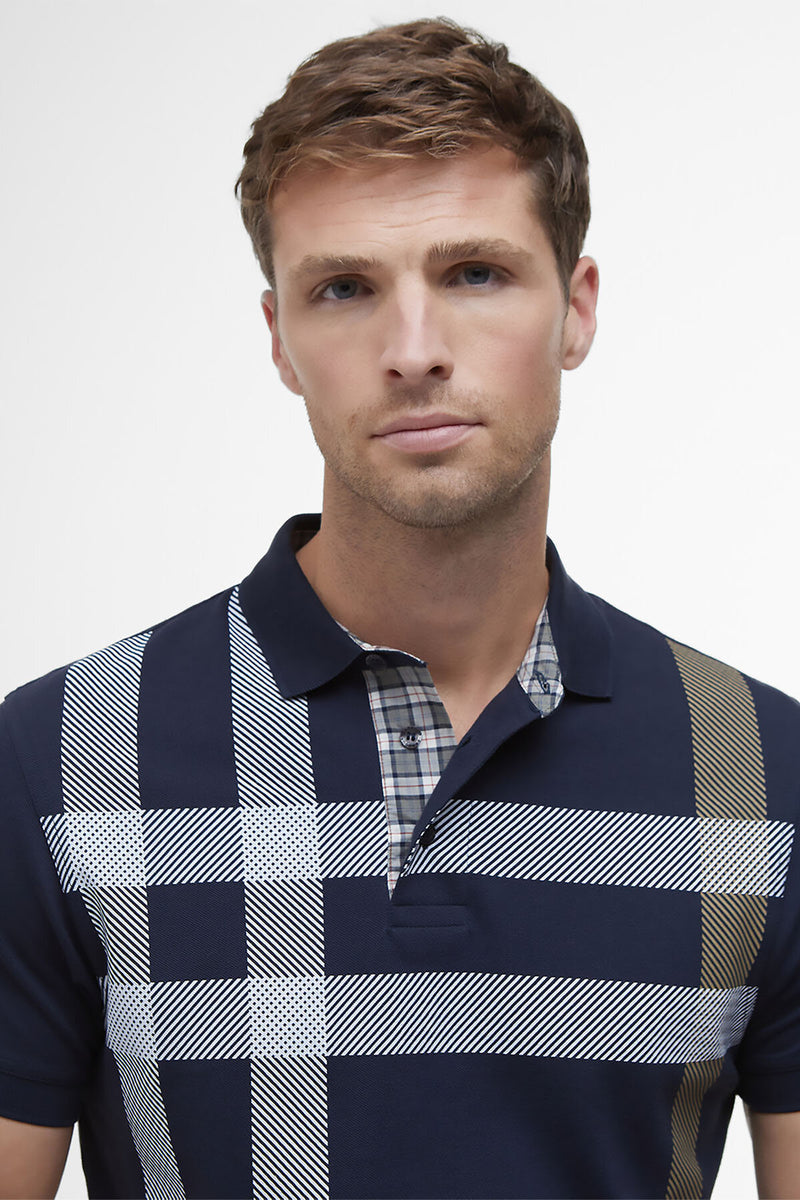 Polo Blaine in tartan oversize