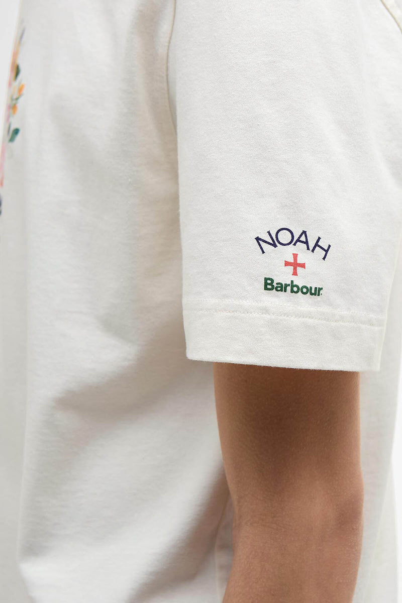 T-shirt a fiori Barbour x NOAH