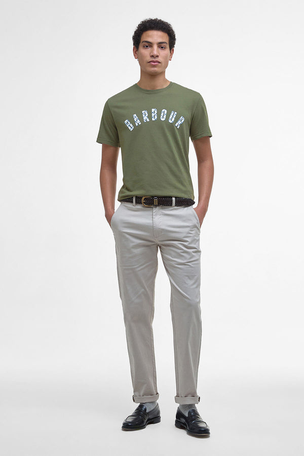 T-shirt con logo in tartan Torpoint