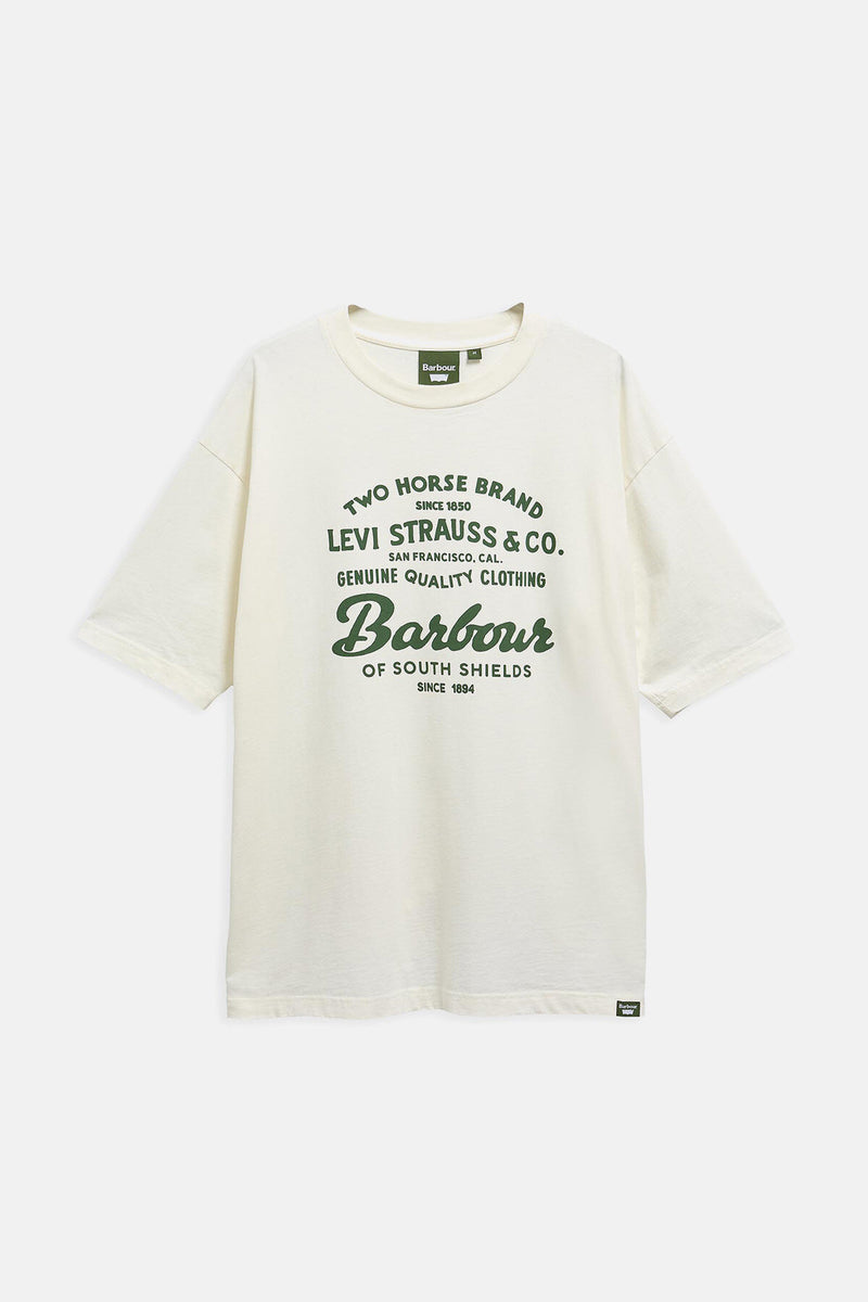 T-shirt con stampa Barbour x Levi's