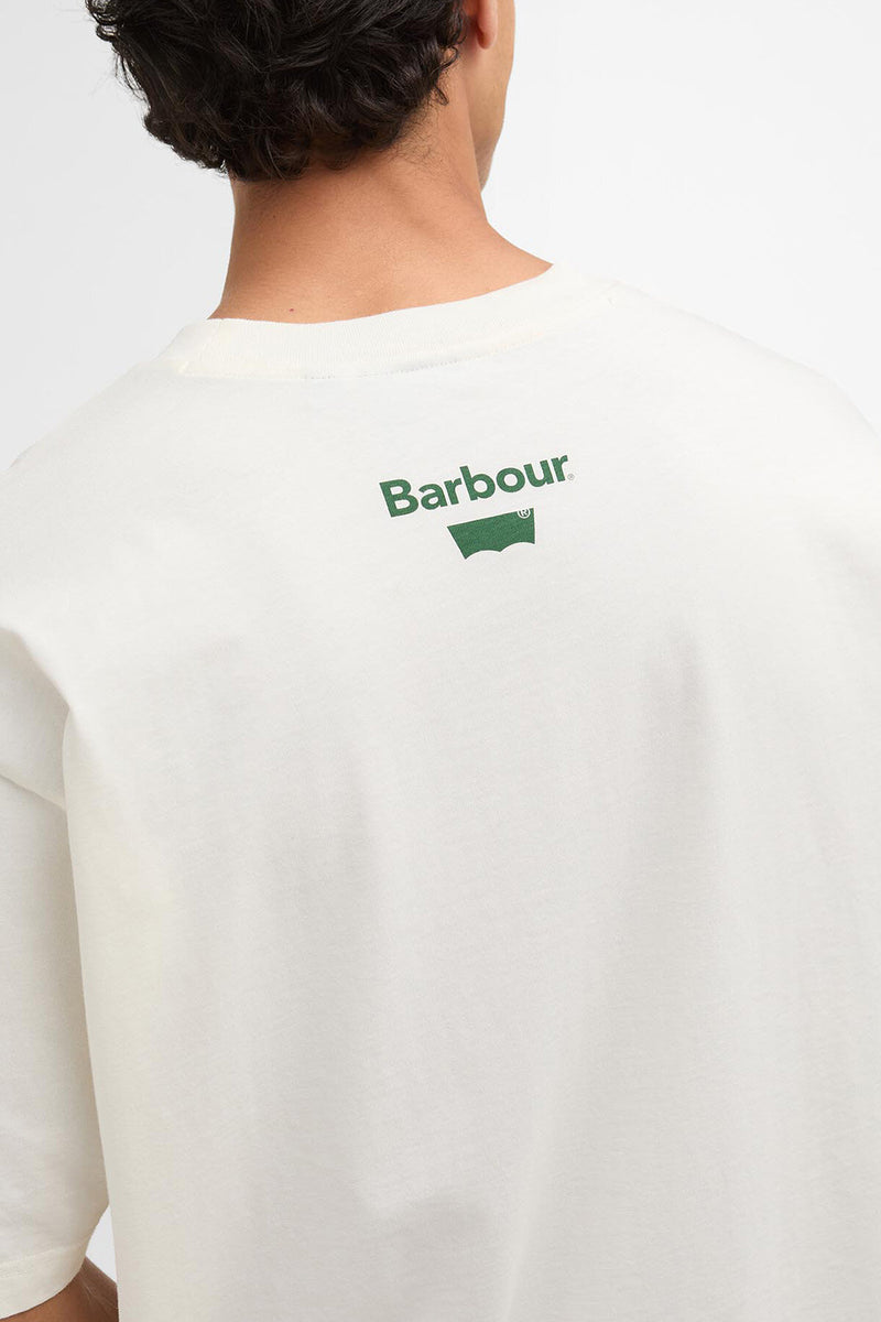 T-shirt con stampa Barbour x Levi's
