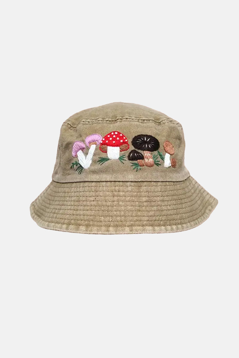 Hand Embroidered Mushroom Hat
