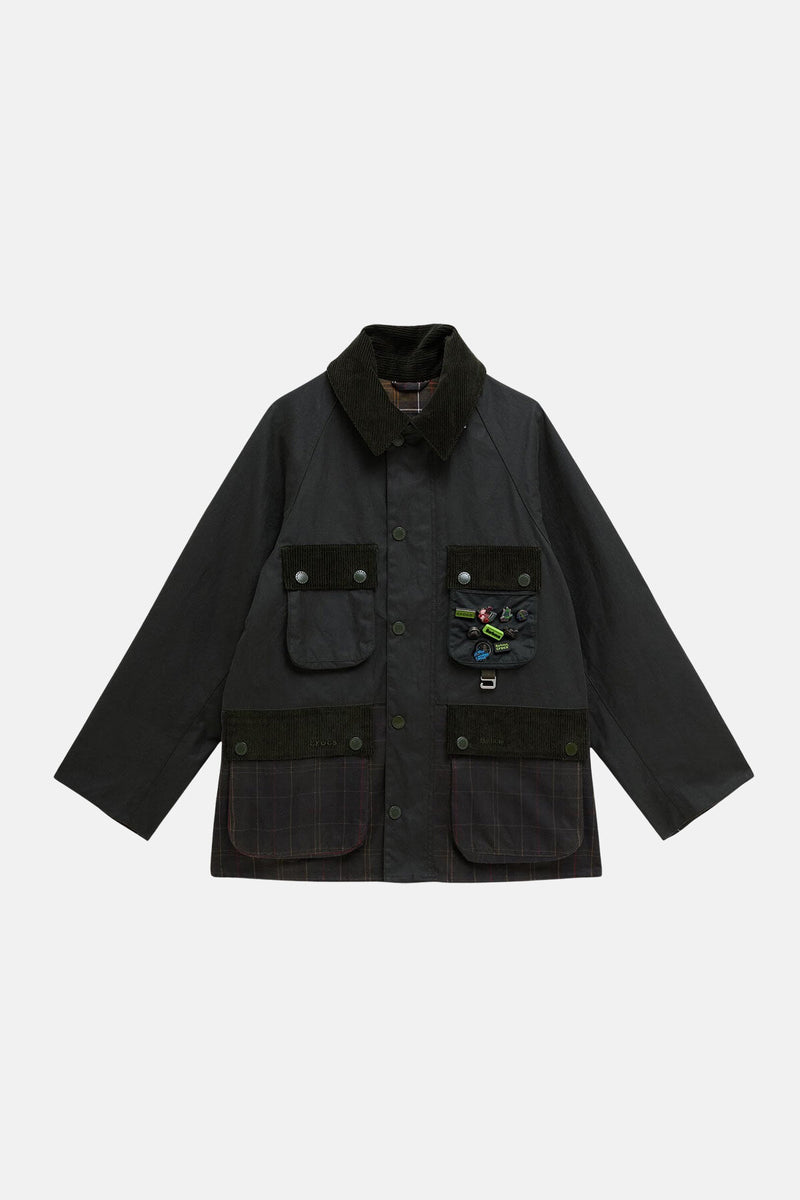 Barbour x Crocs Oversized Bedale Waxed Jacket