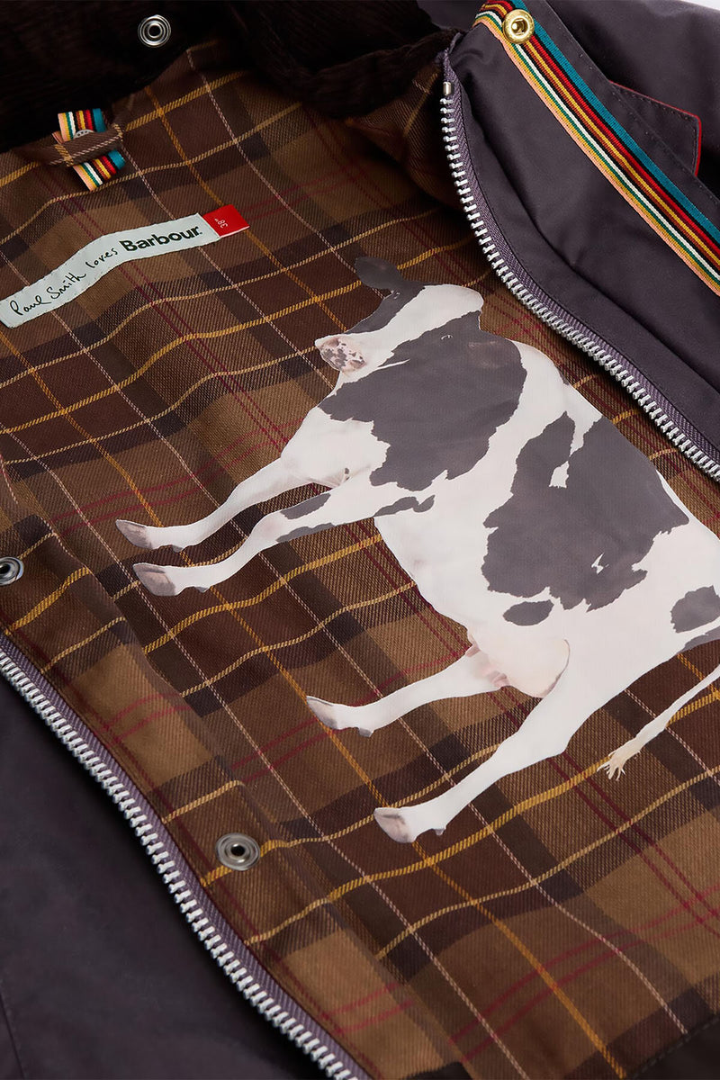 Giacca cerata Bedale oversize Paul Smith loves Barbour
