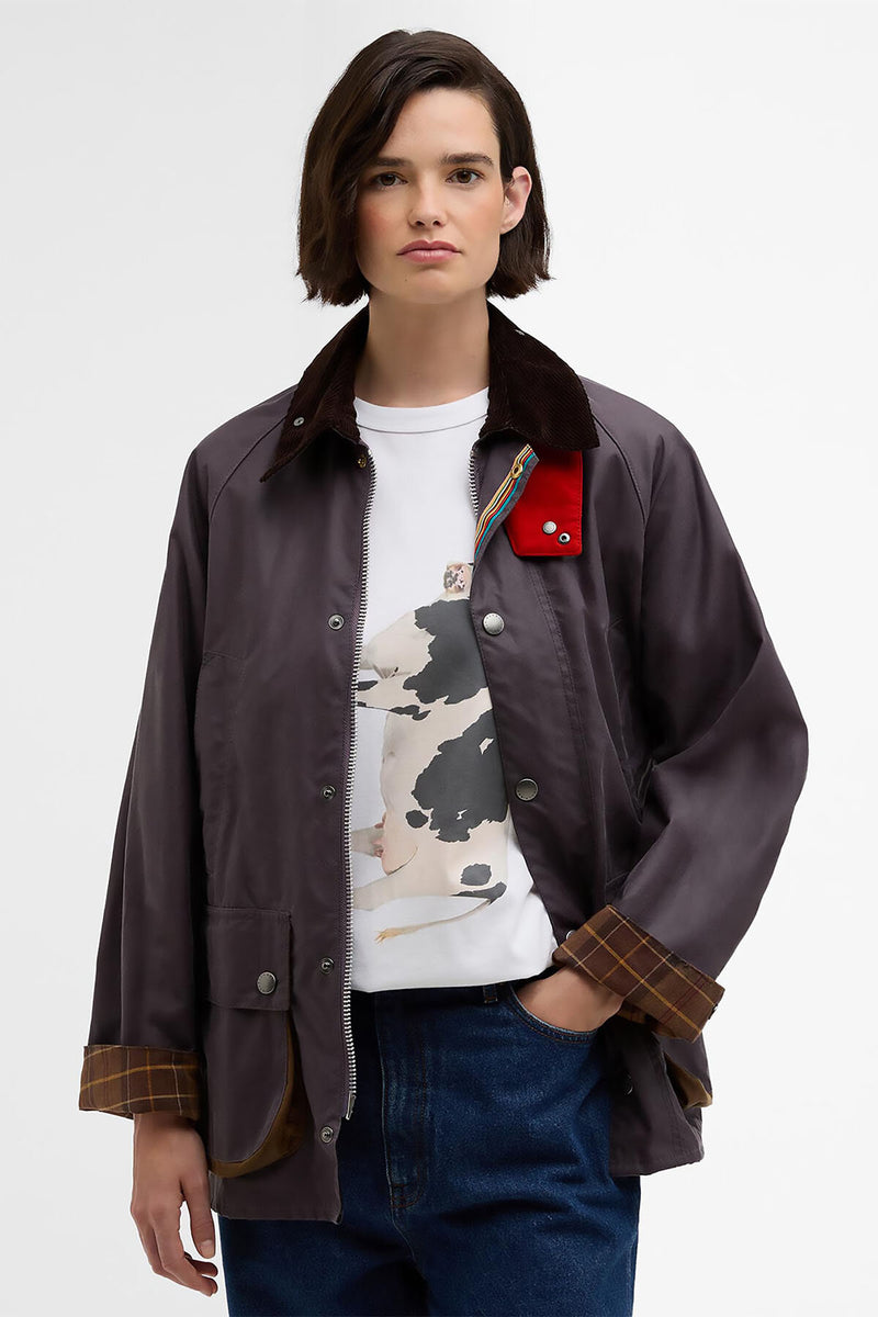 Giacca cerata Bedale oversize Paul Smith loves Barbour