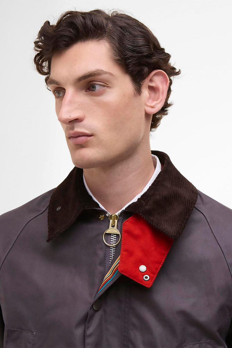 Giacca cerata Bedale oversize Paul Smith loves Barbour