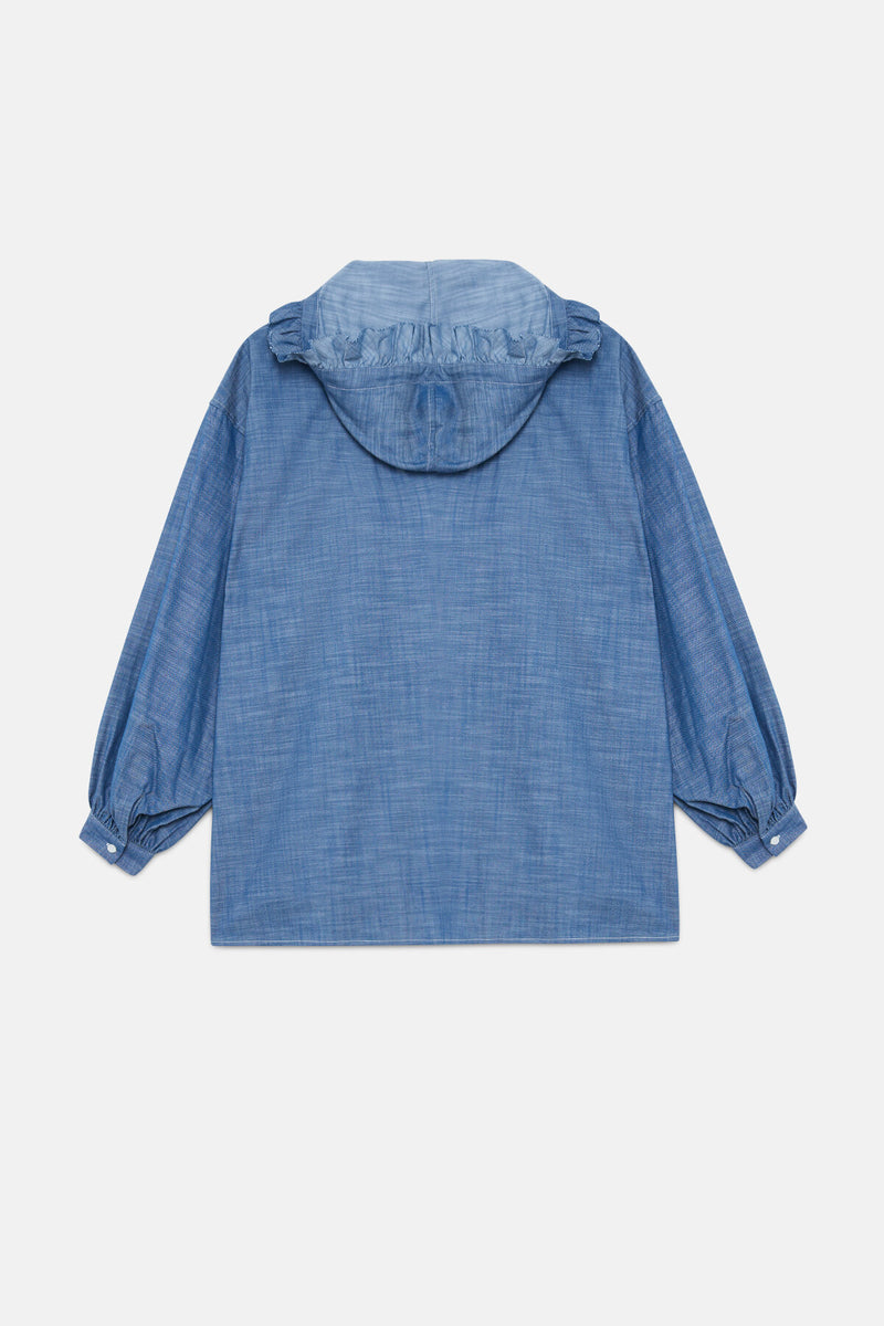 Pullover Messicano In Chambray