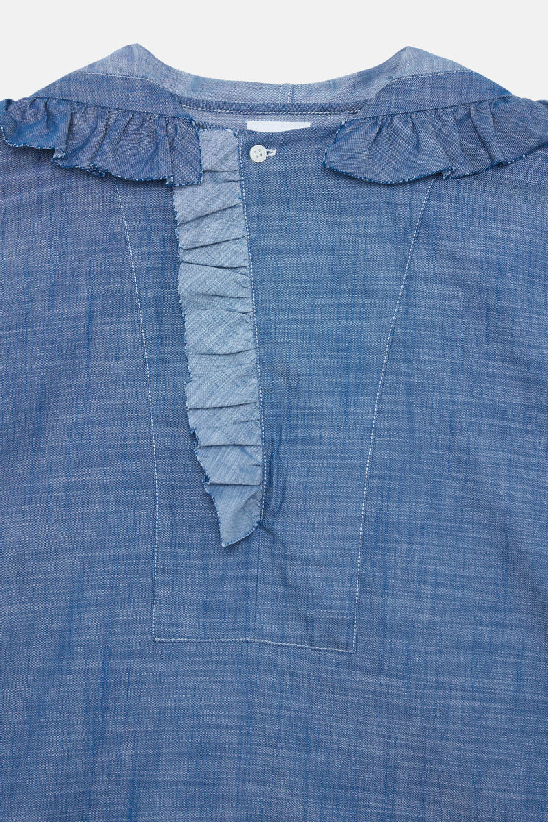 Pullover Messicano In Chambray