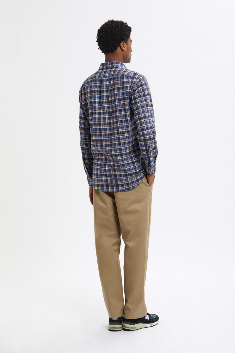 Pantaloni in Twill Taglio Dritto