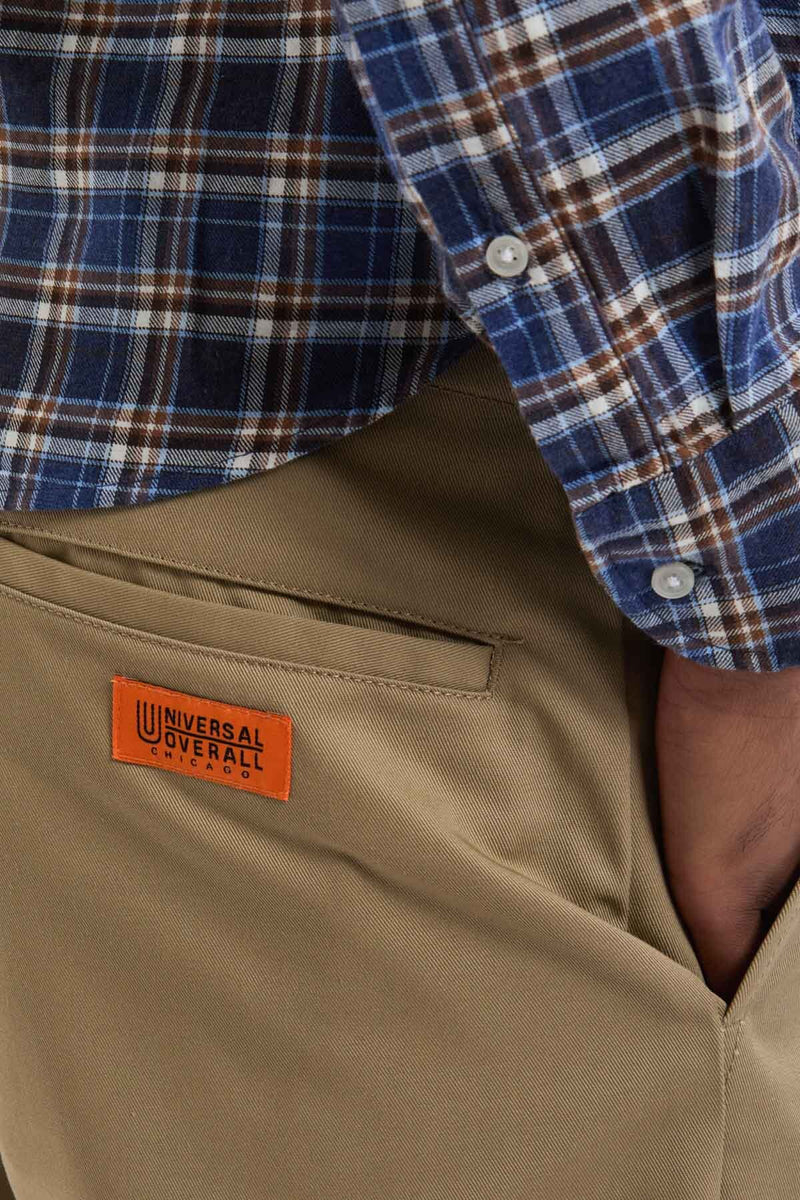 Pantaloni in Twill Taglio Dritto