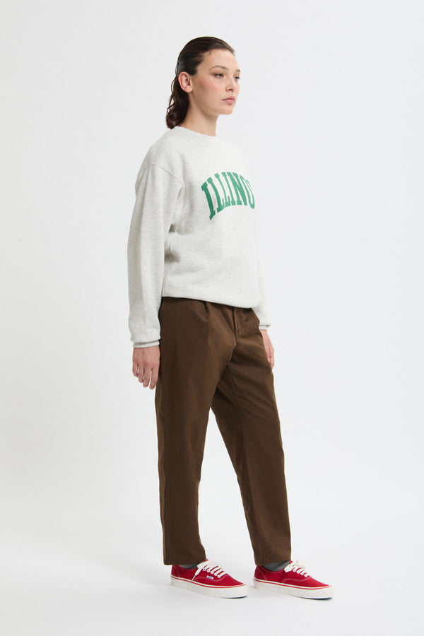 Tuck Tapered Fit Twill Pants