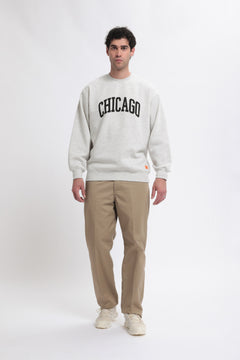 Pantaloni in twill dal taglio classico