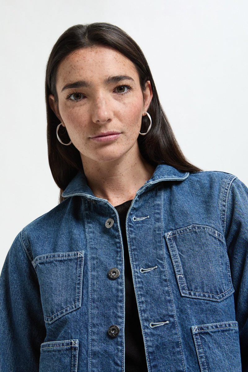 Short Coveralls - Denim