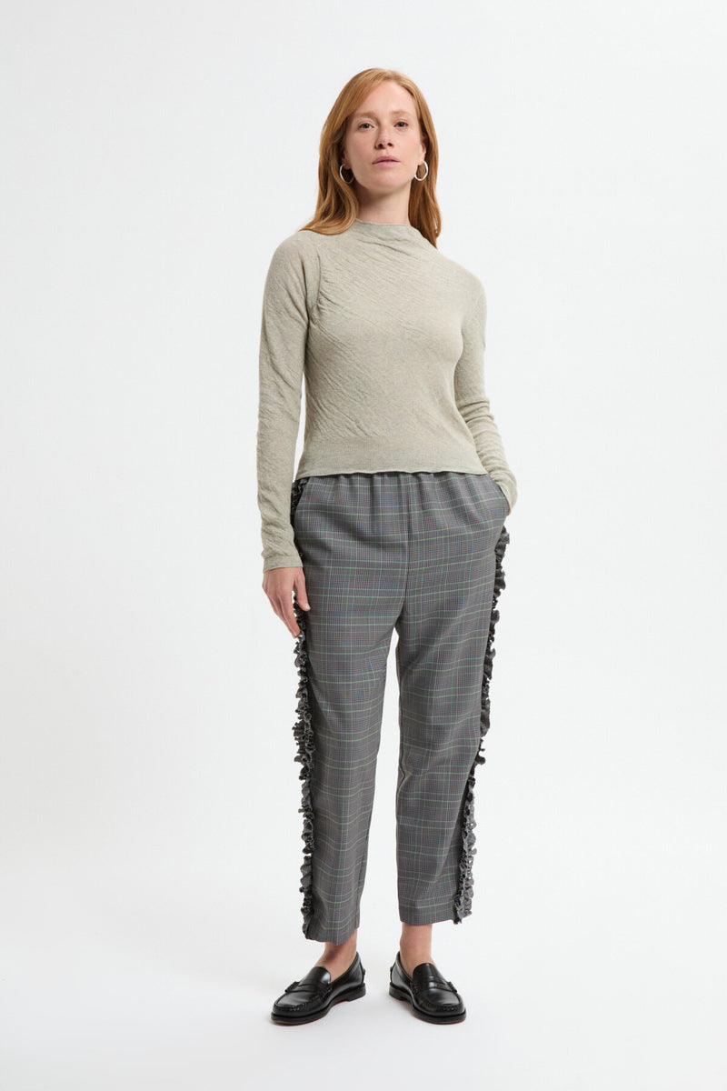 Maglione Trasparente con Collo Alto