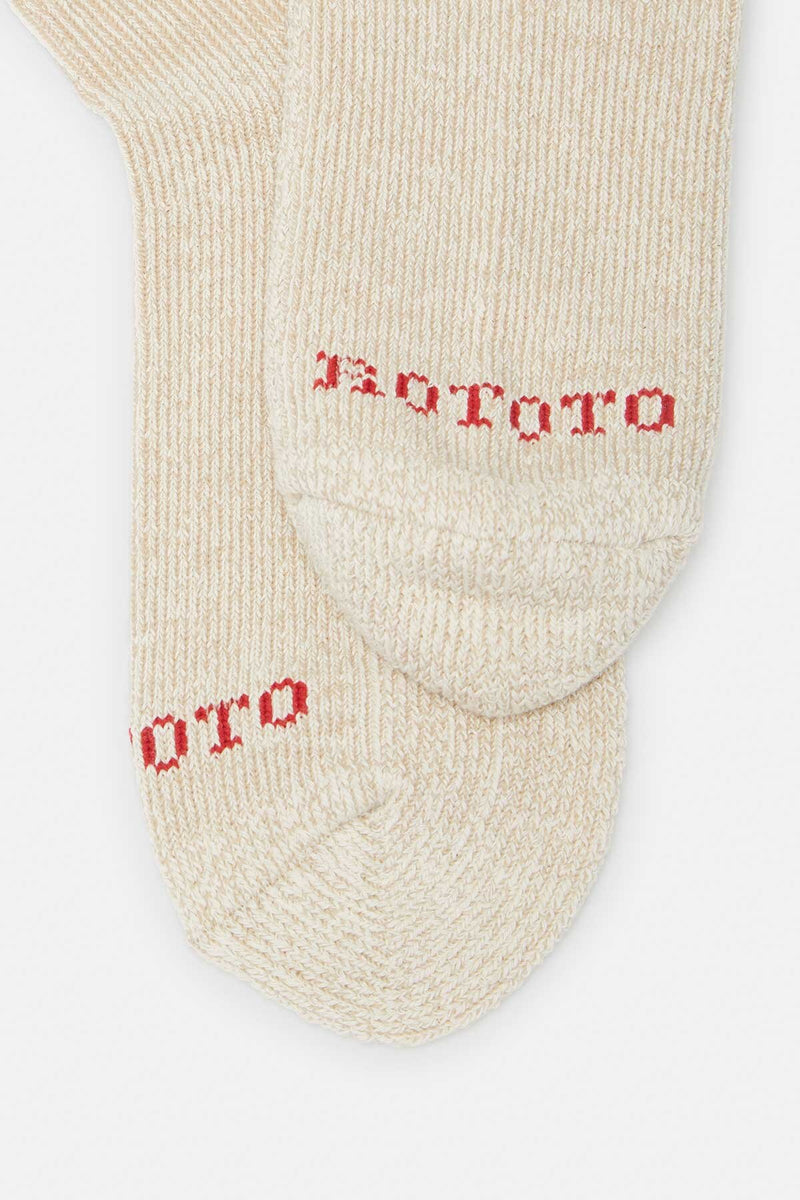 Pile stripe marl socks