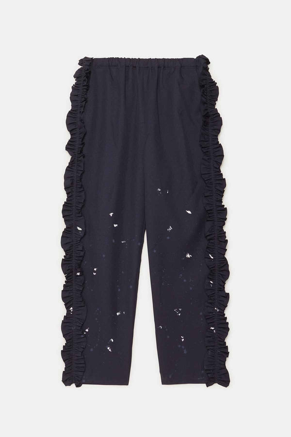 Pantaloni con frappe laterali