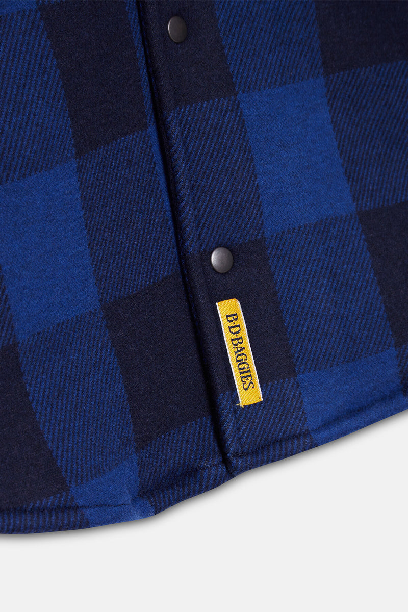 Checked Overshirt in Micro-fleece