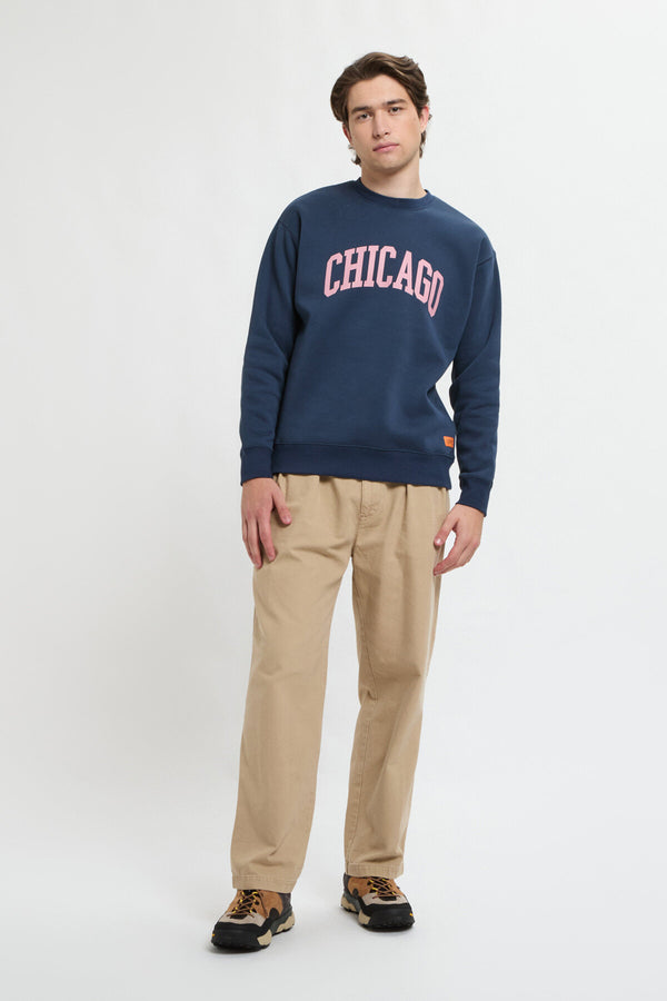 Felpa con stampa Chicago