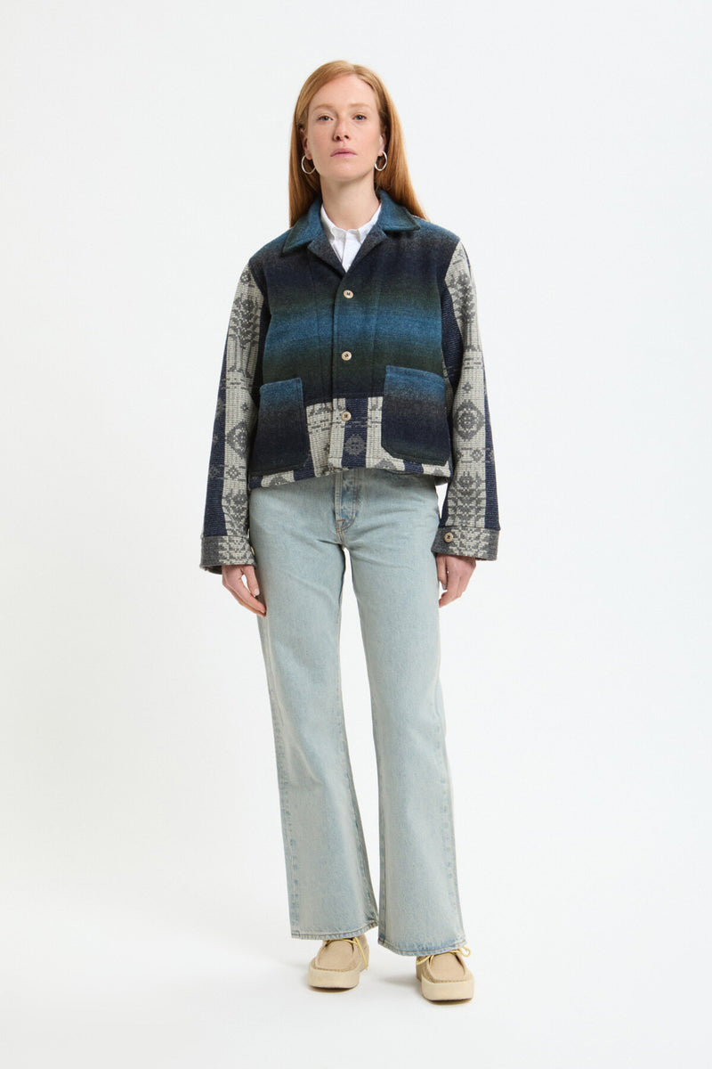 Overshirt Wool Patchwork