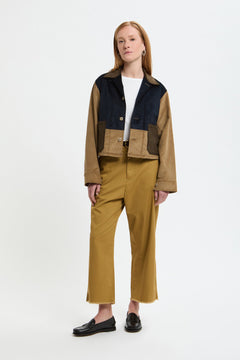 Velvet Patchwork Overshirt