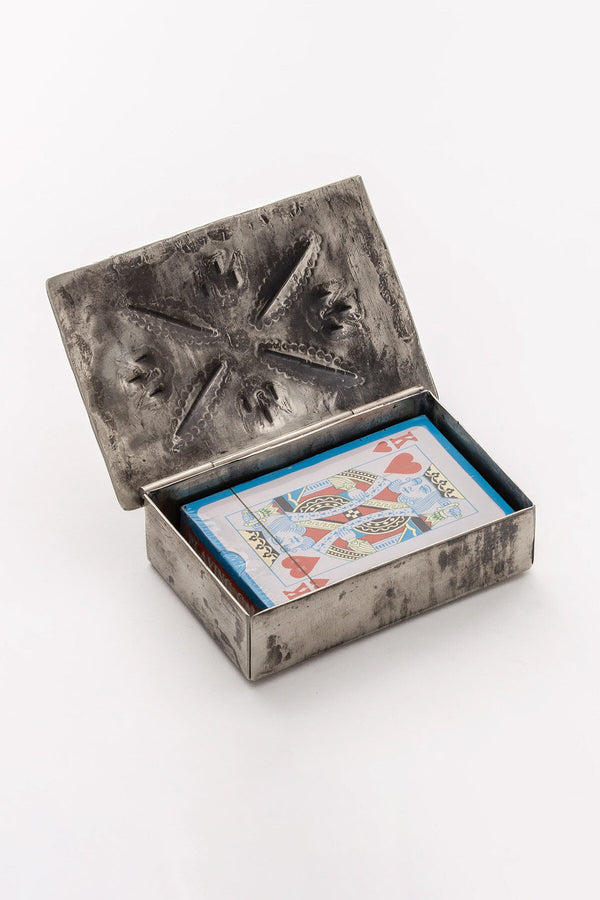 Stamped Repusse Box with Turquoise