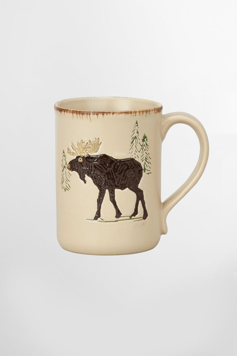 Tazza rustica, motivo: alce
