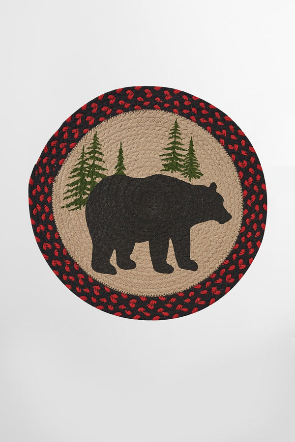Tovaglietta intrecciata Black Bear