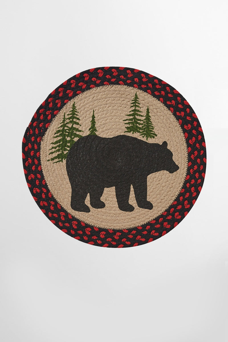 Tovaglietta intrecciata Black Bear