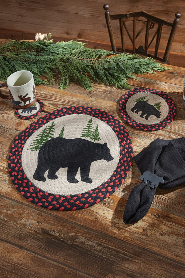 Tovaglietta intrecciata Black Bear