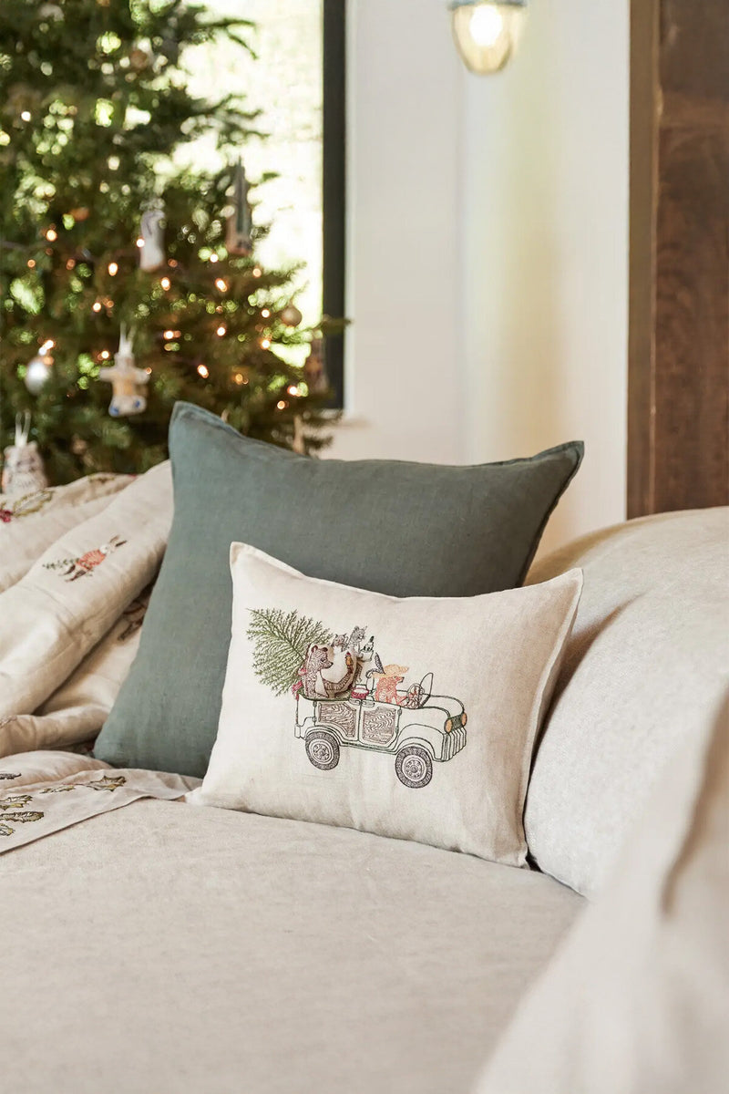 Cuscino tascabile Christmas Tree Car