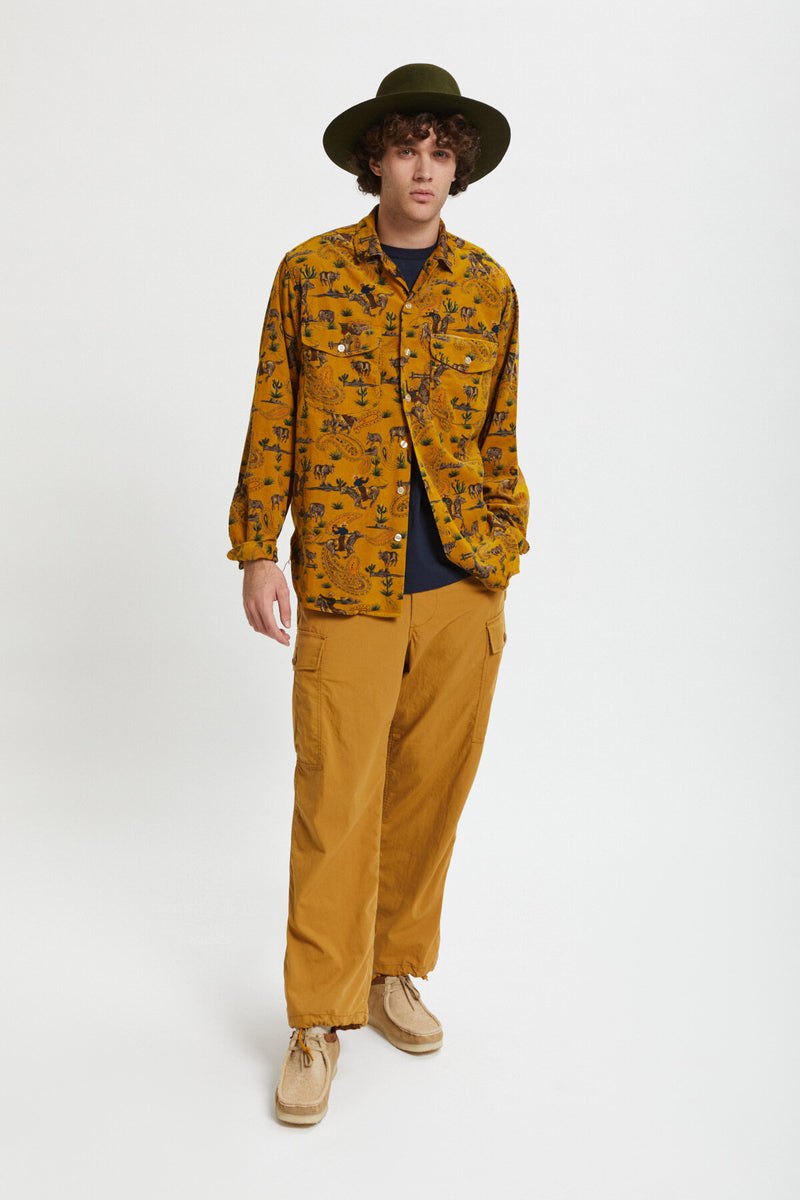 Work Classic Fit Cowboy Print Shirt