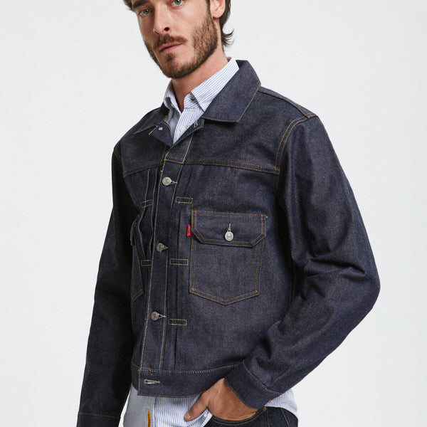 Levi s Vintage Clothing 1953 Type II Denim Jacket Dark indigo by Levis Men WP Store
